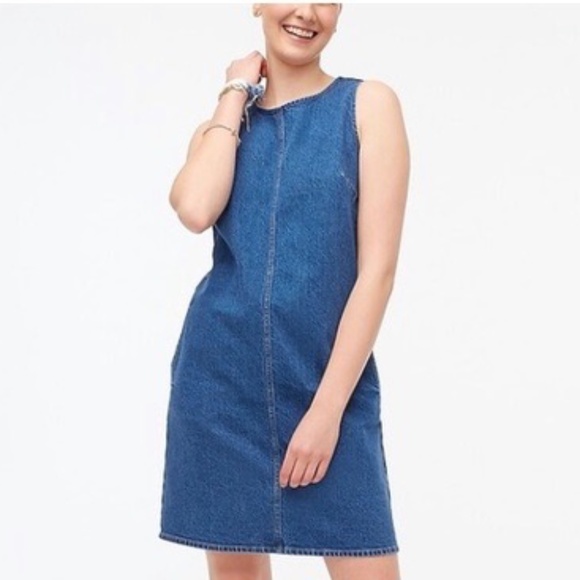J. Crew Factory | Denim Shift Dress - Picture 1 of 6
